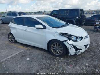  Salvage Hyundai ELANTRA