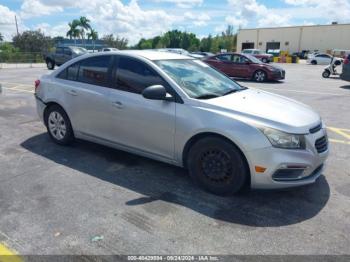  Salvage Chevrolet Cruze