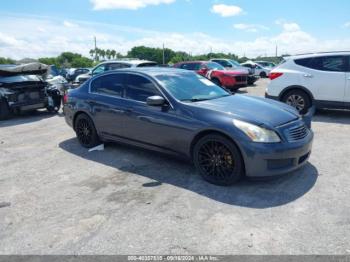  Salvage INFINITI G37x