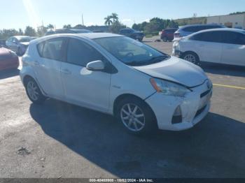  Salvage Toyota Prius c