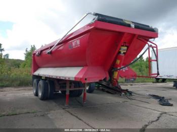  Salvage Mtm Semi Dump Trailer