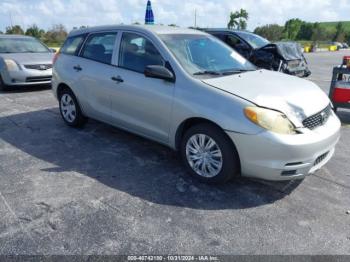  Salvage Toyota Matrix