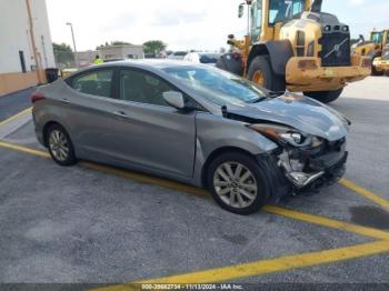  Salvage Hyundai ELANTRA