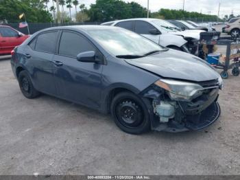  Salvage Toyota Corolla