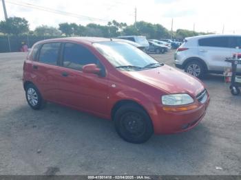  Salvage Chevrolet Aveo 5