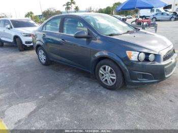  Salvage Chevrolet Sonic