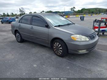  Salvage Toyota Corolla