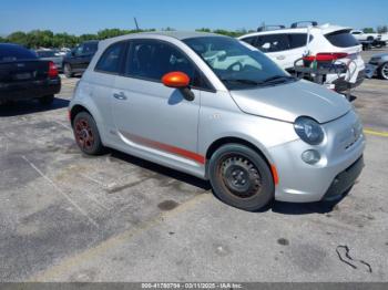  Salvage FIAT 500e