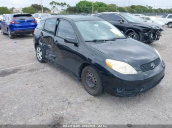  Salvage Toyota Matrix