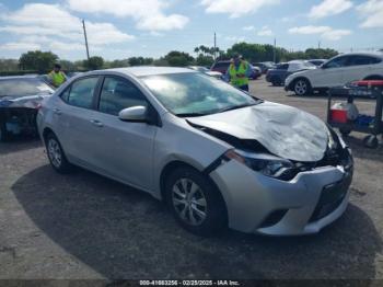  Salvage Toyota Corolla