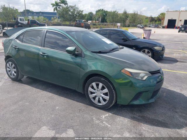  Salvage Toyota Corolla