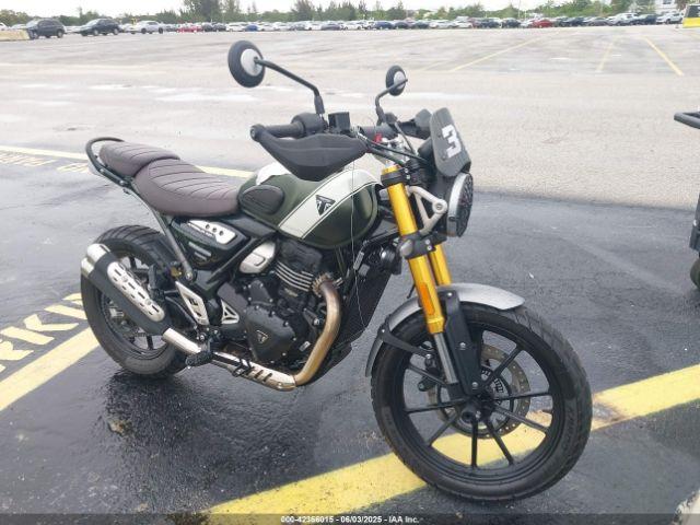  Salvage Triumph Motorcycle Scrambler