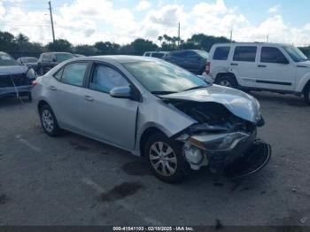  Salvage Toyota Corolla