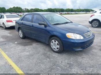  Salvage Toyota Corolla