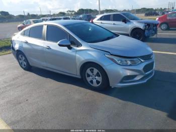  Salvage Chevrolet Cruze