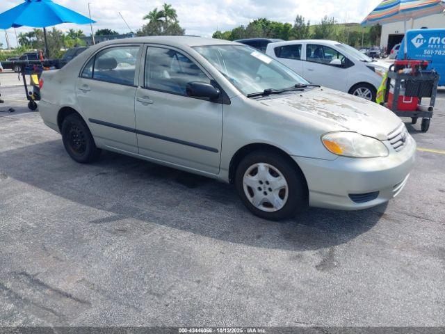  Salvage Toyota Corolla