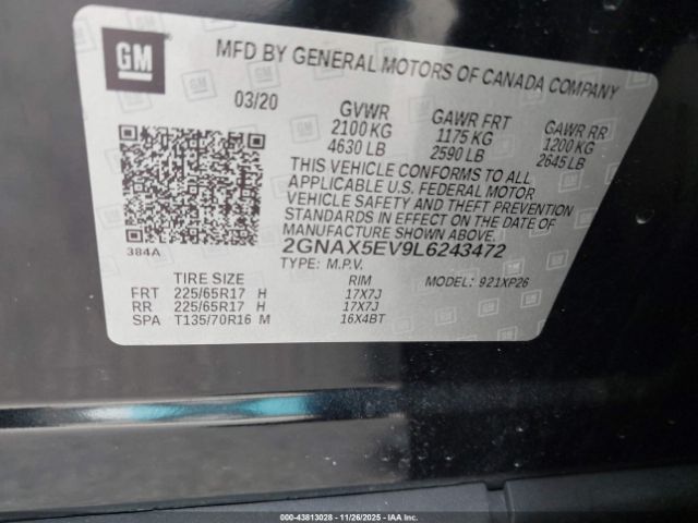 Chevrolet Equinox Awd 1fl Image 18