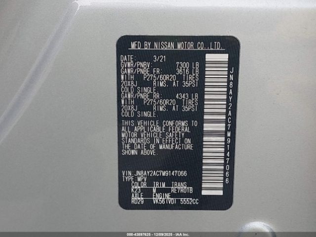 Nissan Armada Sv 2wd Image 4