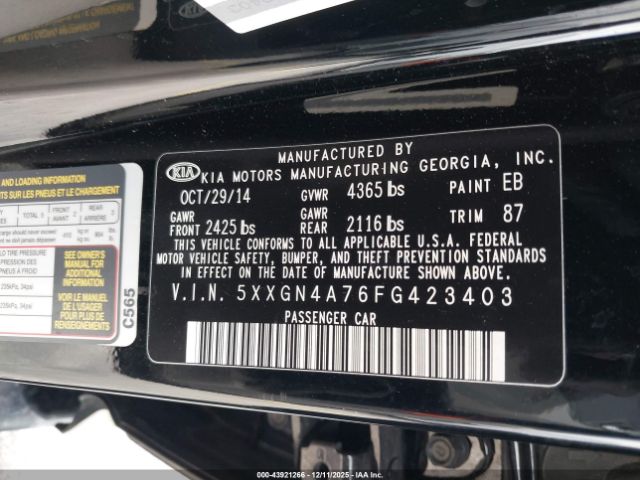 Kia Optima Ex Image 5