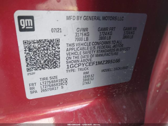 Chevrolet Silverado 1500 4wd  Short Bed Custom Trail Boss Image 13