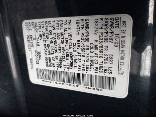 Nissan Murano Sl Image 9