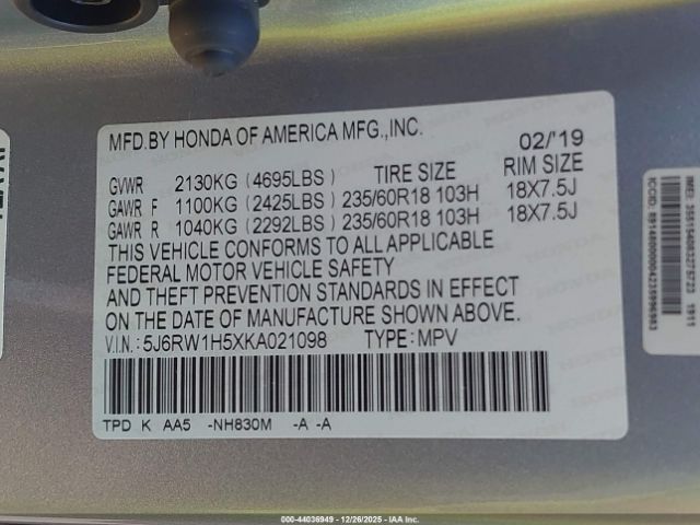 Honda CR-V Ex Image 5