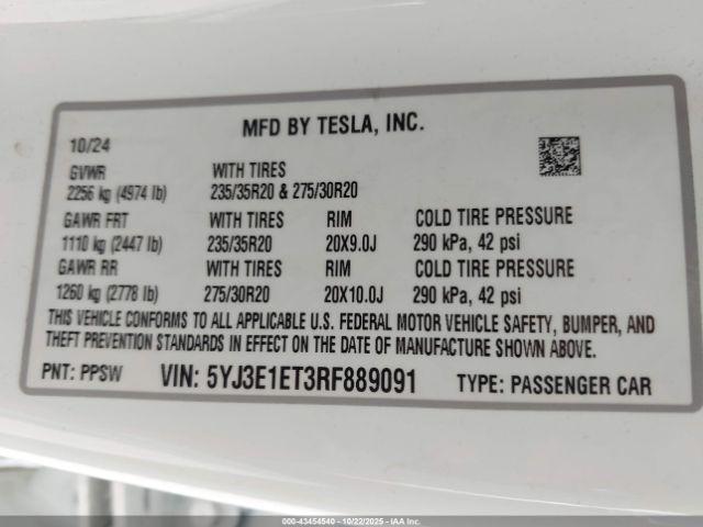 Tesla Model 3 Performance All-wheel Drive Image 2