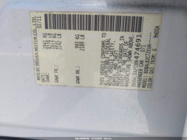 Nissan Altima 2.5 S Image 14