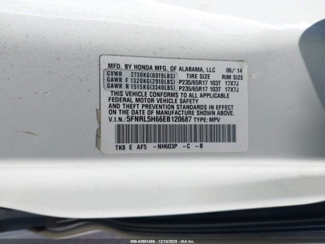 Honda Odyssey Ex-l Image 16