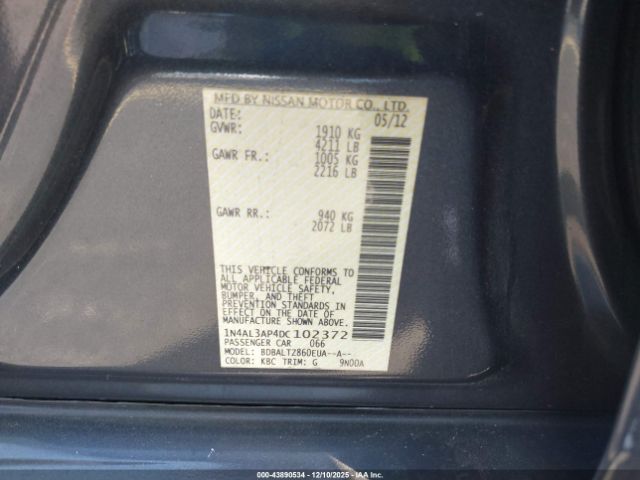 Nissan Altima 2.5 Sv Image 10