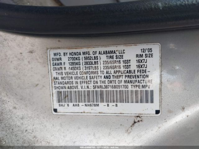 Honda Odyssey Ex-l Image 9