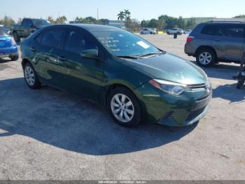  Salvage Toyota Corolla