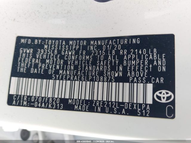 Toyota Corolla Le Image 12