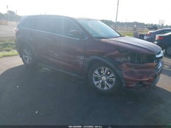  Salvage Toyota Highlander