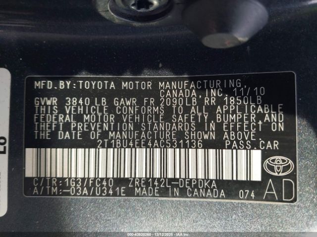 Toyota Corolla Le Image 2