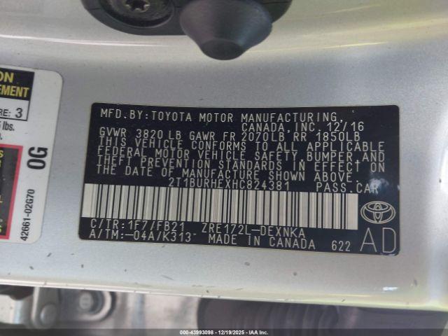 Toyota Corolla Le Image 10