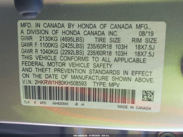 Honda CR-V Ex-l Image 12