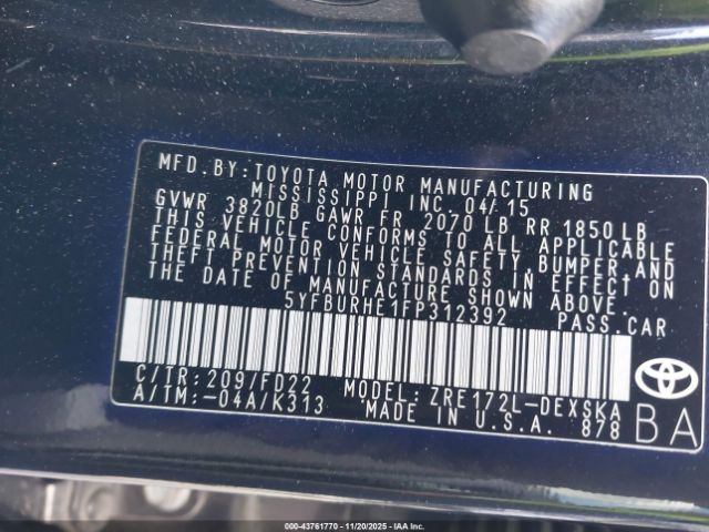 Toyota Corolla S Plus Image 7