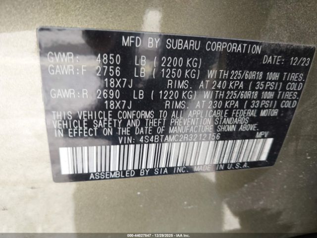 Subaru Outback Limited Image 5