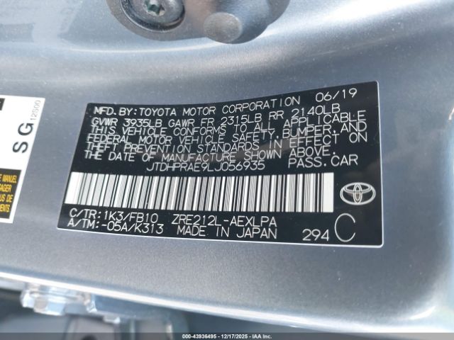 Toyota Corolla Le Image 8