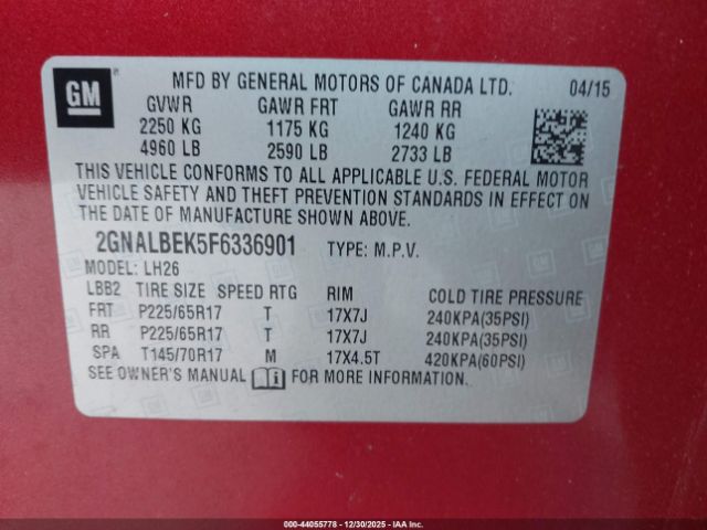 Chevrolet Equinox 1lt Image 8