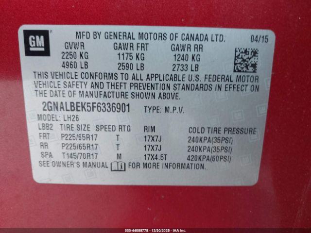 Chevrolet Equinox 1lt Image 8