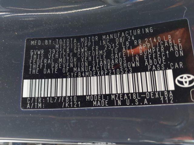 Toyota Corolla Le Image 16