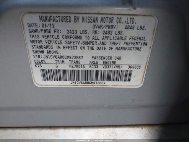 INFINITI G37x Image 5