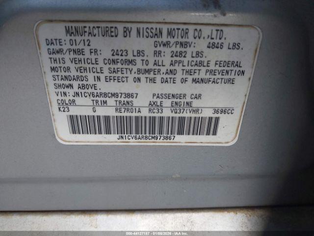 INFINITI G37x Image 5