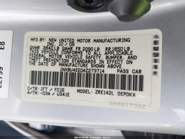 Toyota Corolla Le Image 2