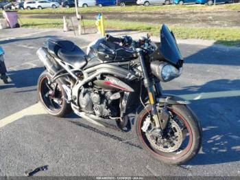  Salvage Triumph Motorcycle Speed Triple
