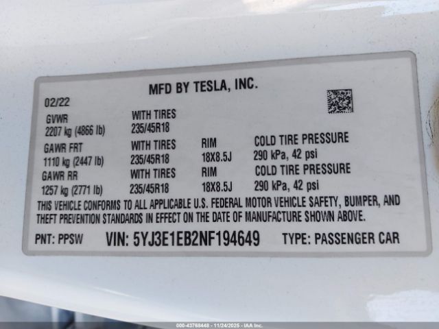 Tesla Model 3 Long Range Dual Motor All-wheel Drive Image 17